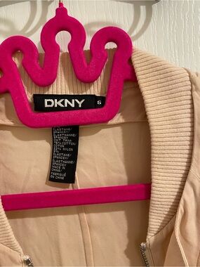 DKNY Light Beige Bomber Jacket